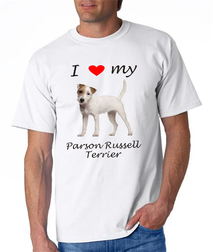 Dogs - Parson Russell Terrier Picture on a Mens Shirt